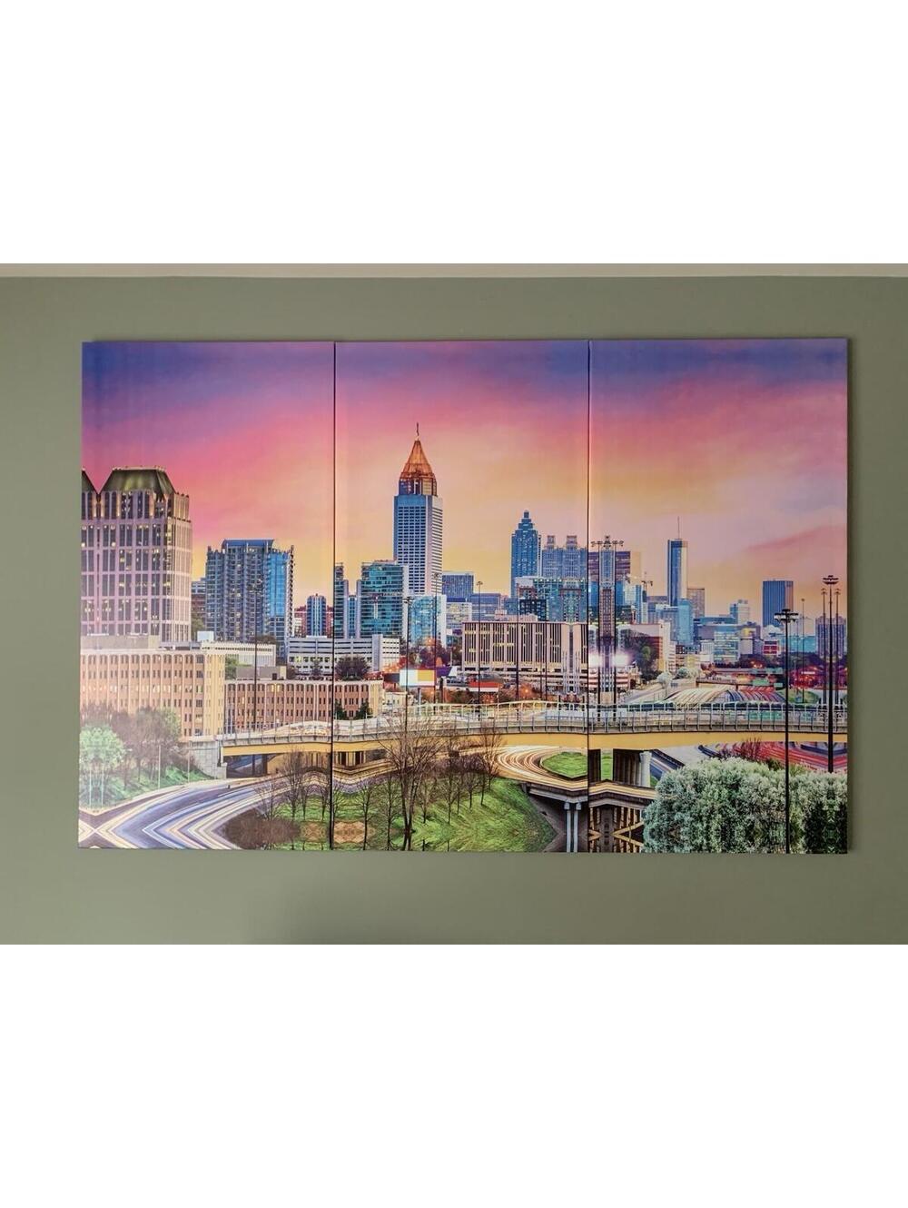 3 Piece Atlanta Skyline Picture